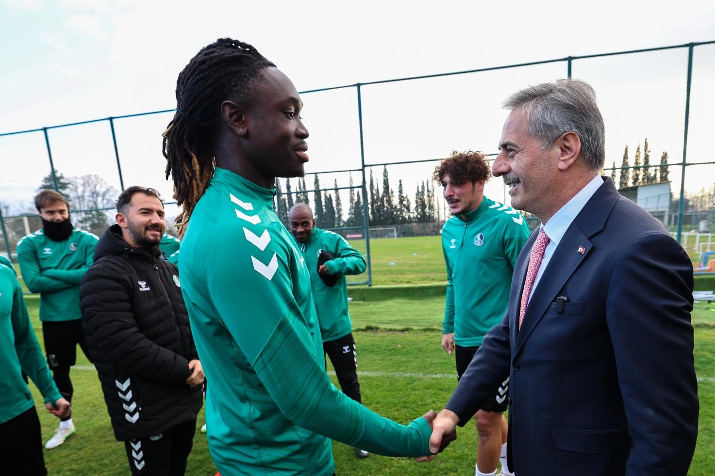 Rüstemler Tesisleri’nde Sakaryaspor’a moral desteği
