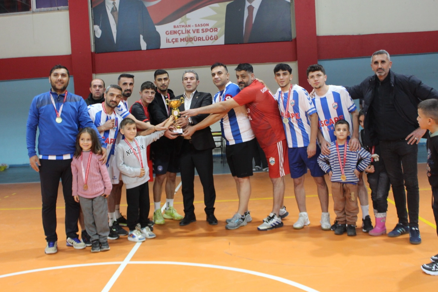 Batman Sason'da voleybol turnuvası tamamlandı