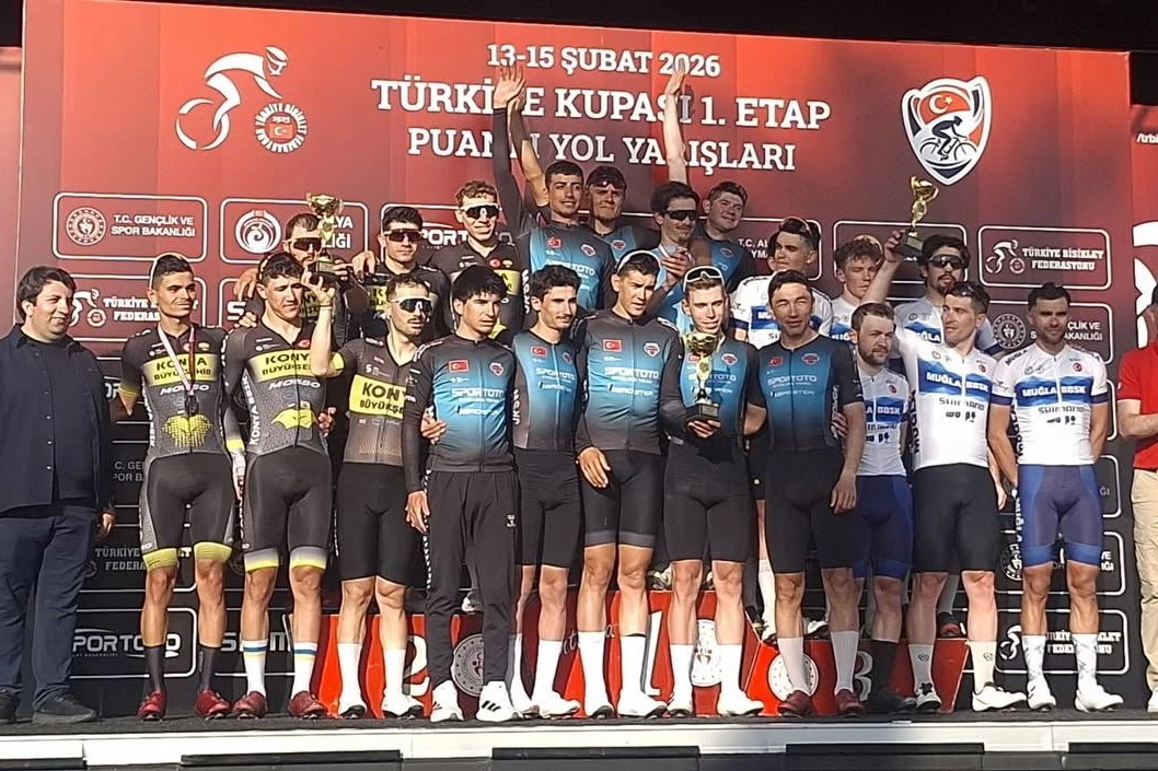 Konyalı bisikletçiler 'Puanlı Yol'da ikinci oldular