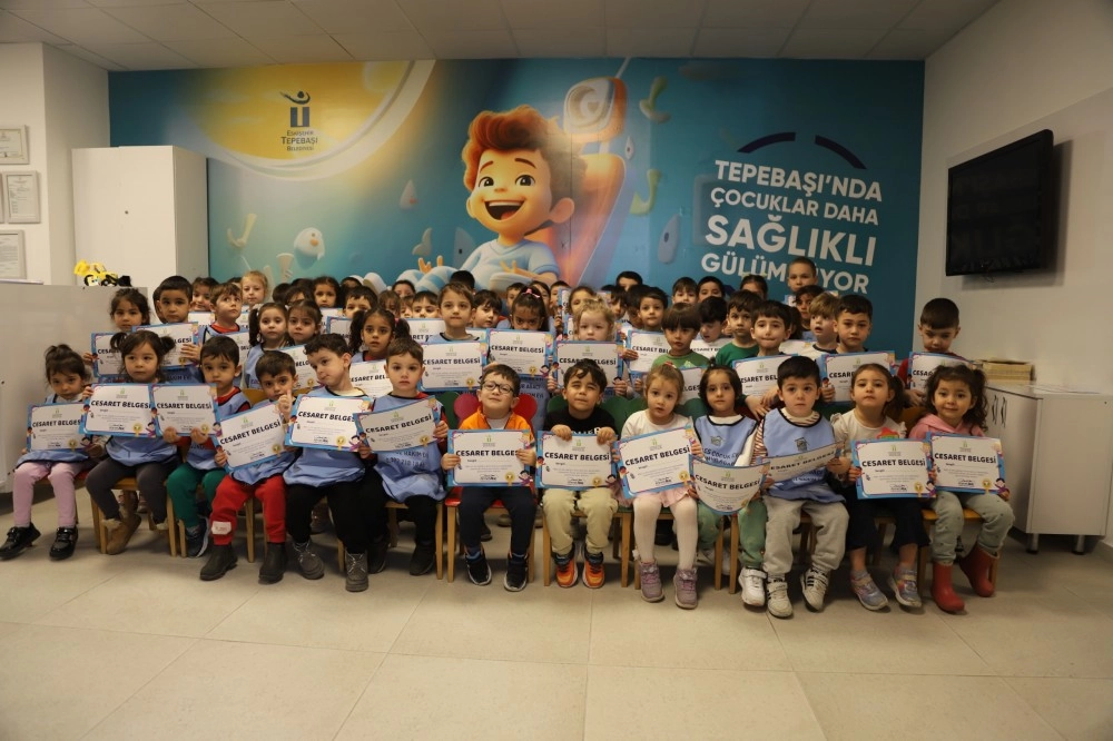 Eskişehir’de miniklere diş sağlığı eğitimi