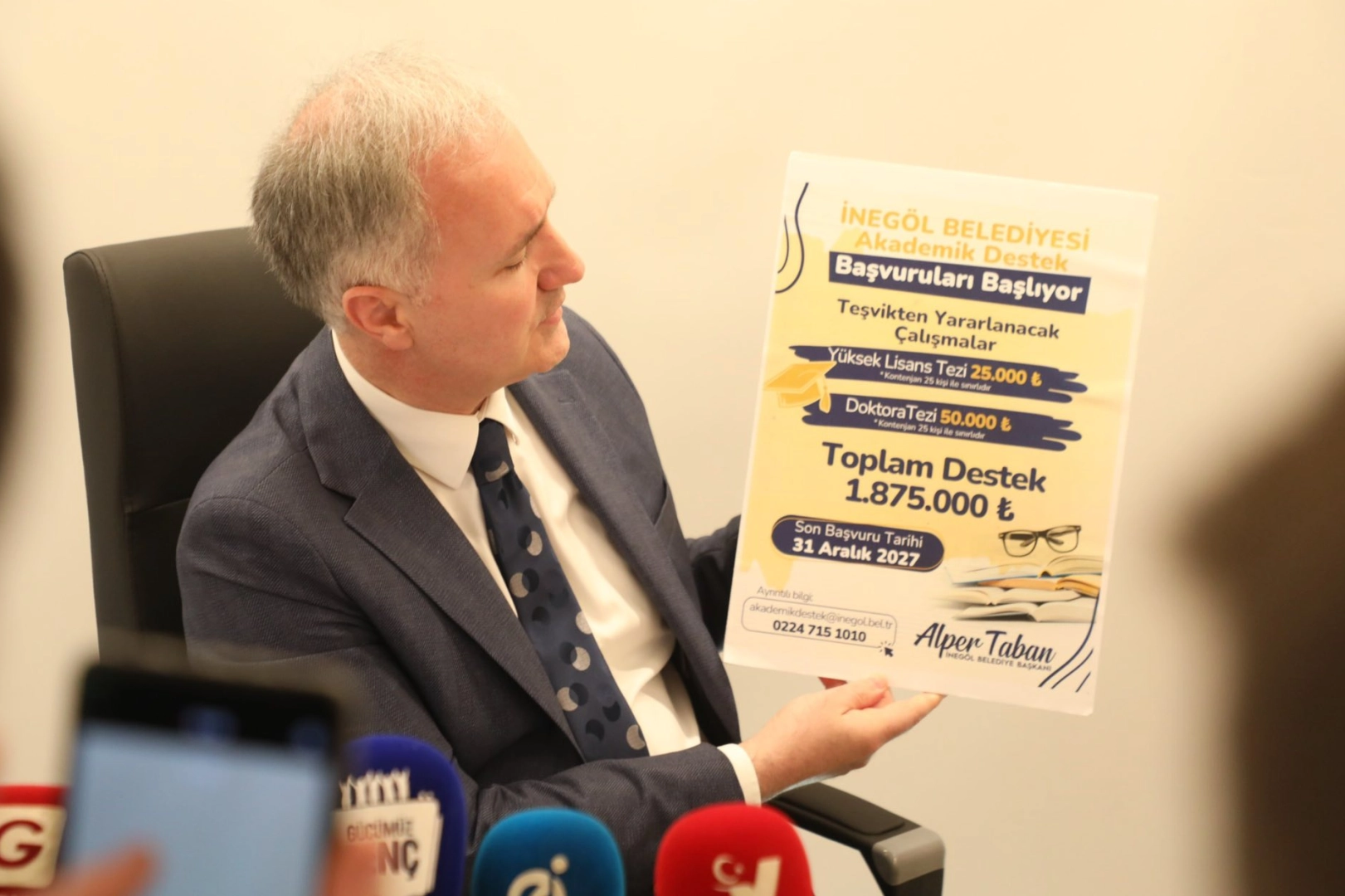 Bursa İnegöl'den 2 milyon TL’lik akademik destek