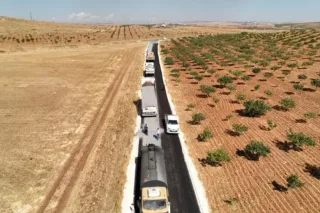 Karaköprü kırsalında yol konforu artıyor