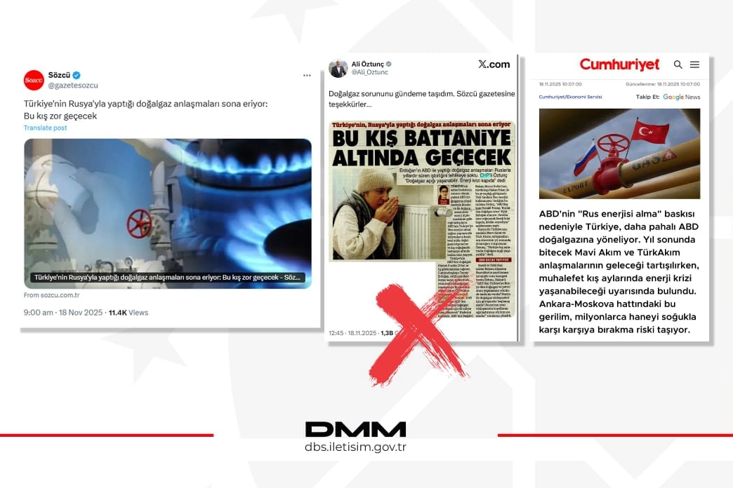 "Rus gazı kesiliyor, enerji krizi lapıda" iddialarına yalanlama