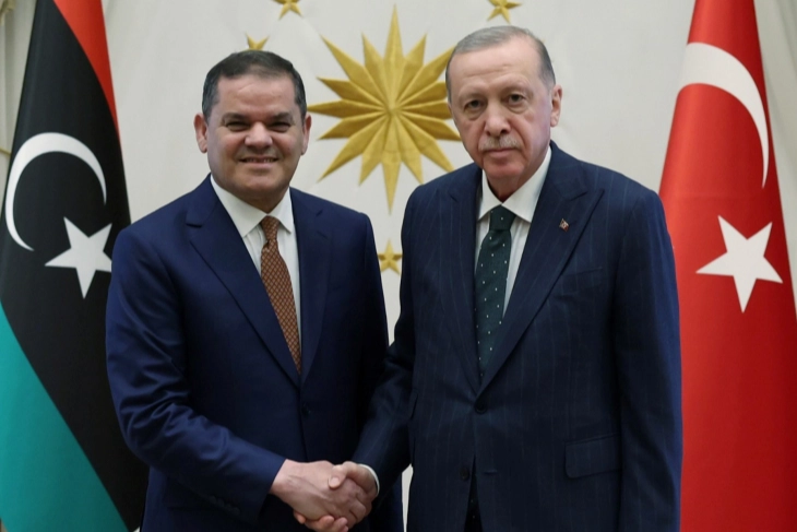 Cumhurbaşkanı Erdoğan, Libya Başbakanı Dibeybe ile görüştü