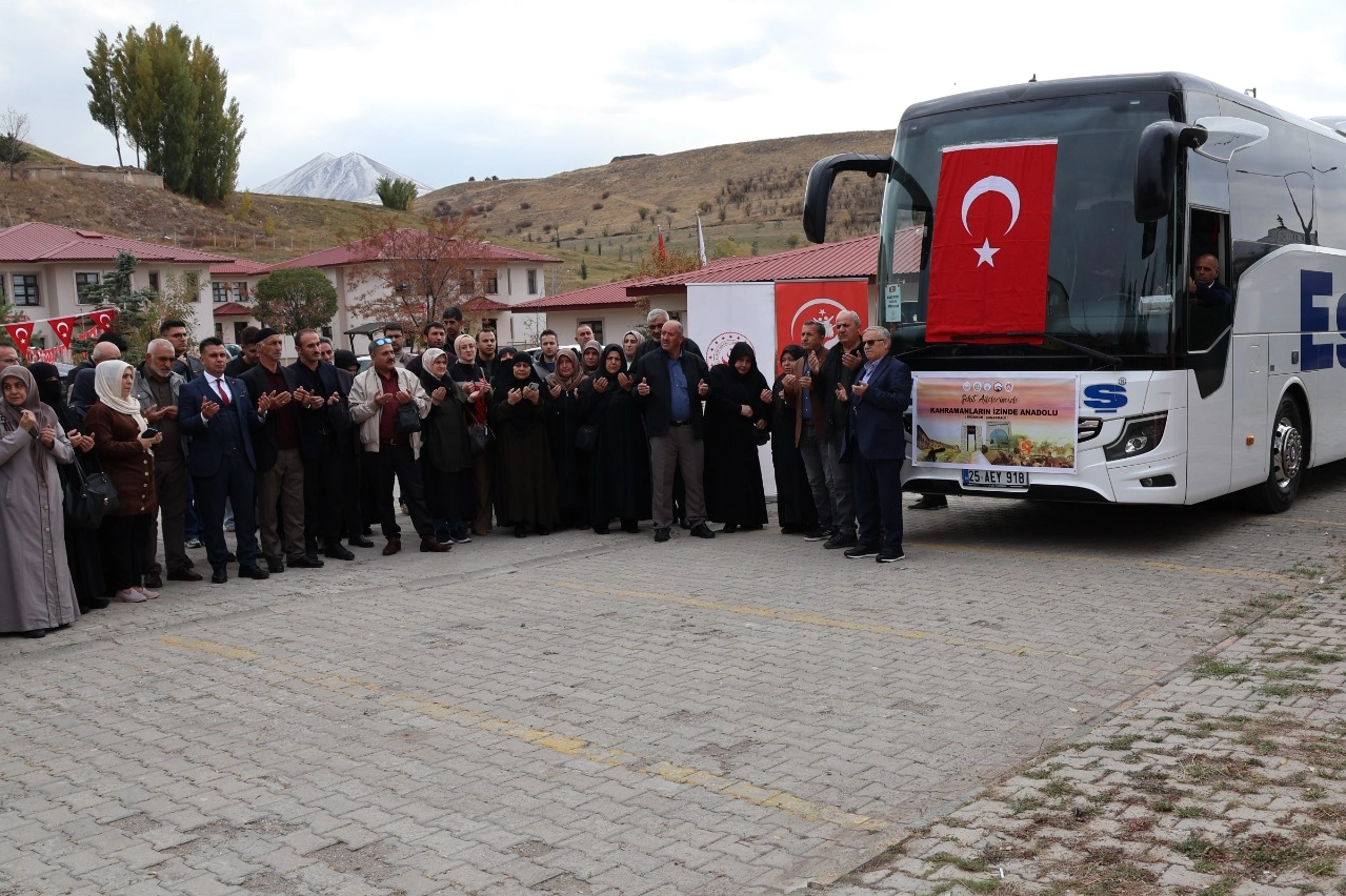 Erzurum'dan 36 şehit yakını aile Çanakkale’ye uğurlandı