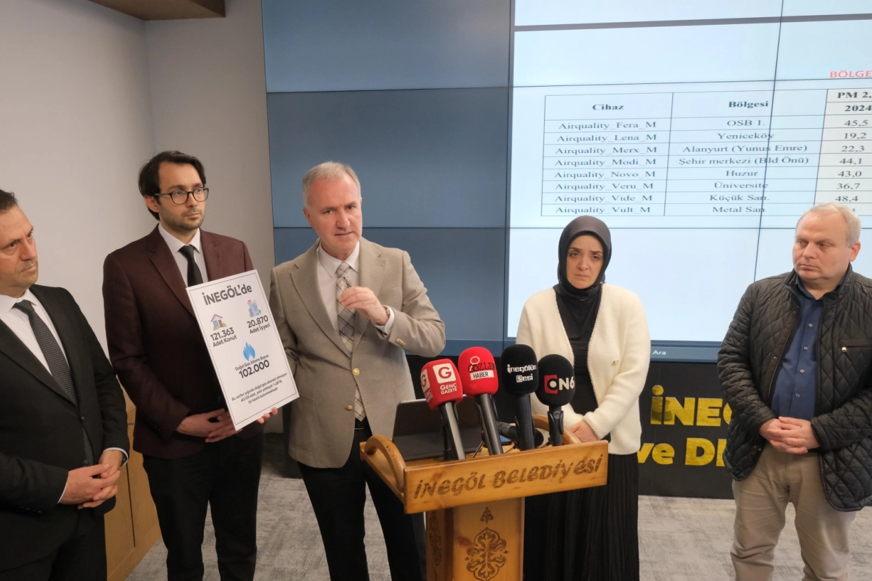 Bursa'da İnegöl’ün hava kalitesi iyileşiyor