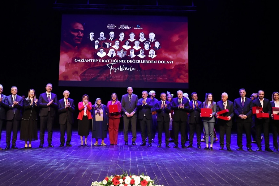 Gaziantep’e değer katanlar ödüllendirildi