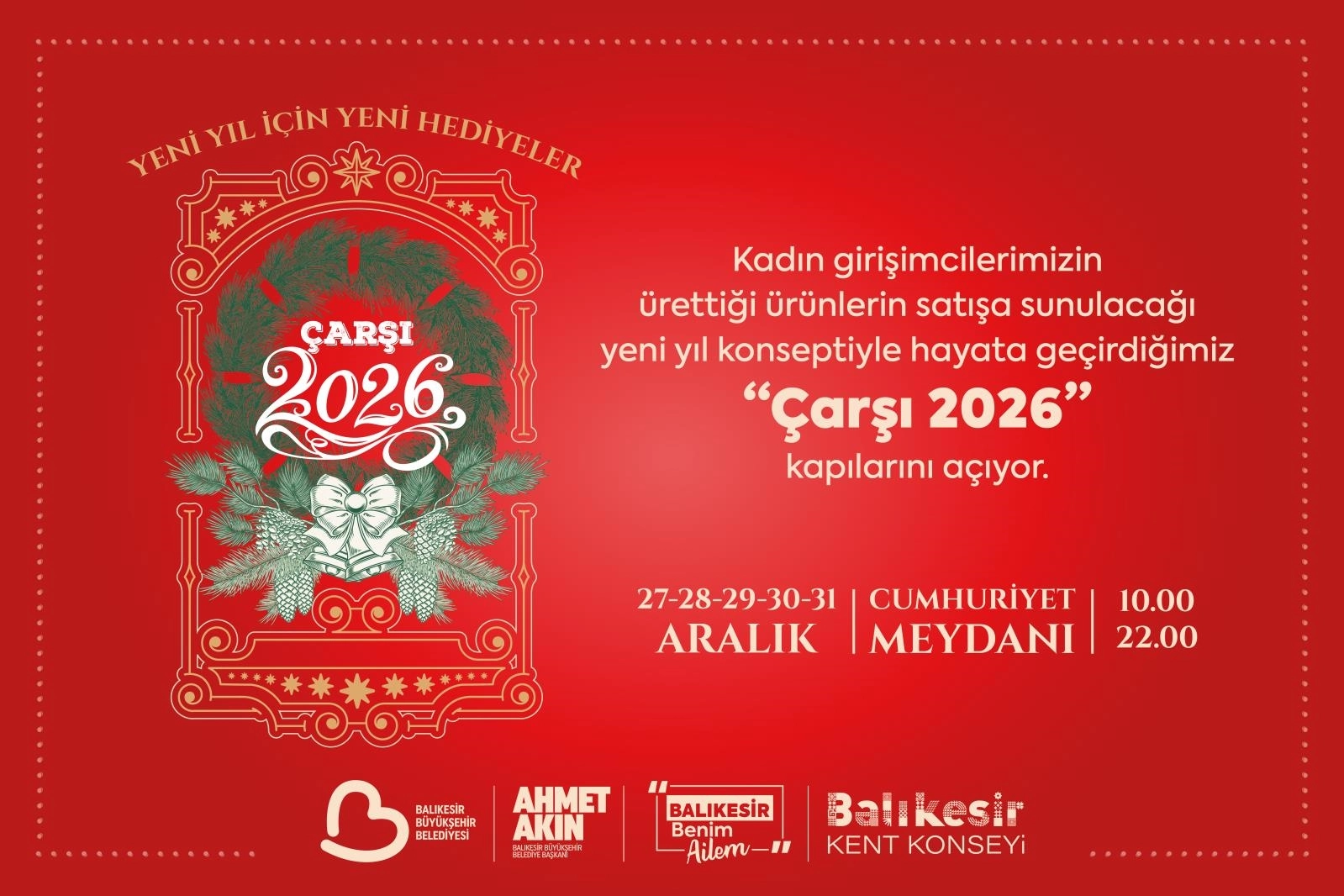 balıkesir Çarşı 2026 kapılarını açıyor