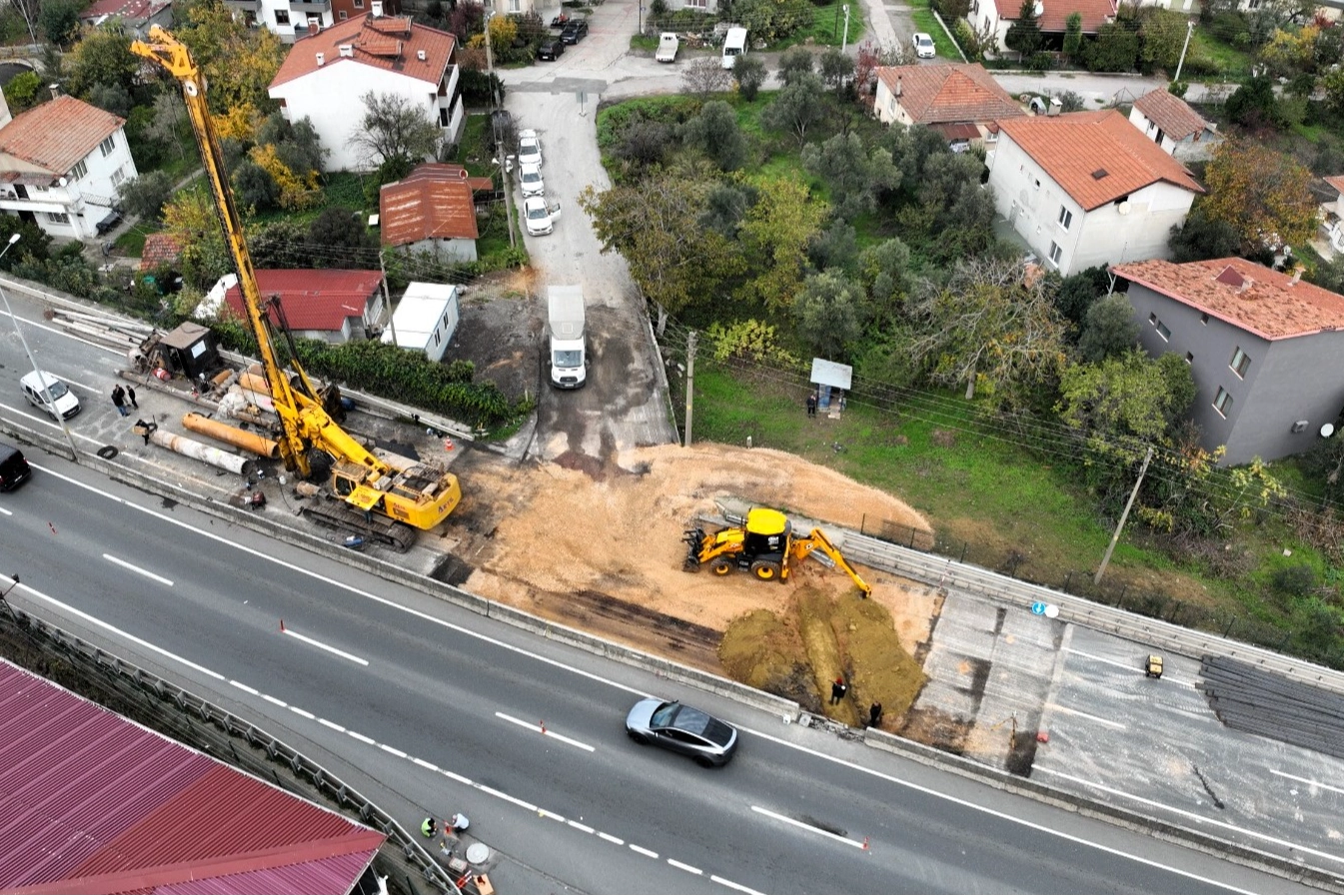 Kocaeli'de Gölcük Ulaşlı'nın kritik noktasında düğüm çözülüyor