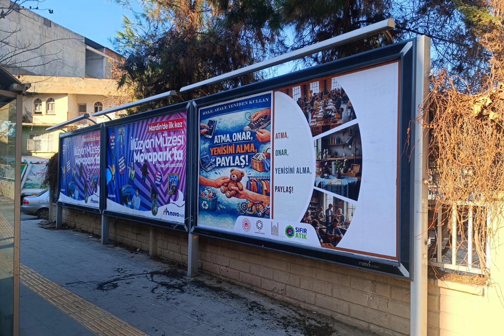 Mardin'de 2026 sıfır atık temaları billboardlarda sergilenecek