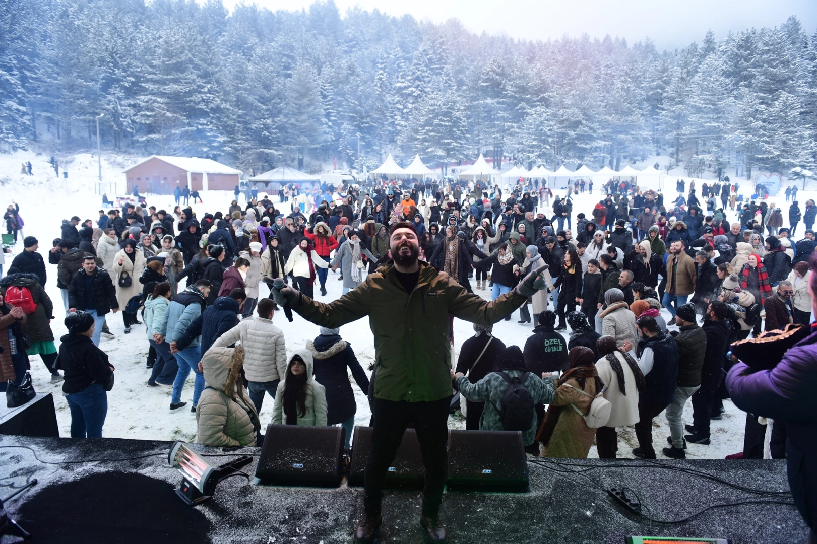 Bursa Kestel'de Alaçam kar festivali