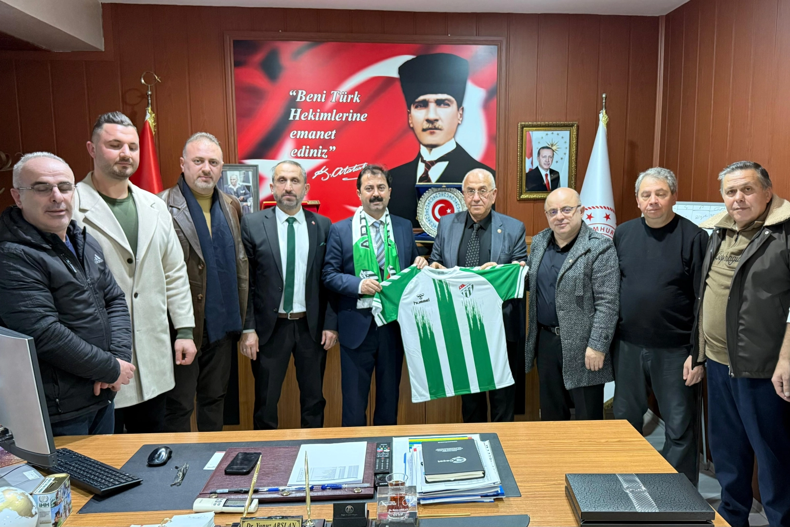 Artvinspor’dan İl Sağlık Müdürü Arslan’a ziyaret