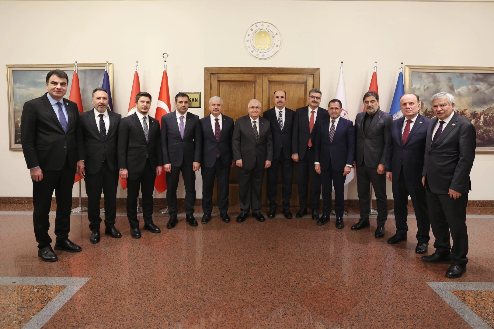 Konya heyetinden Milli Savunma Bakanı Yaşar Güler’e ziyaret