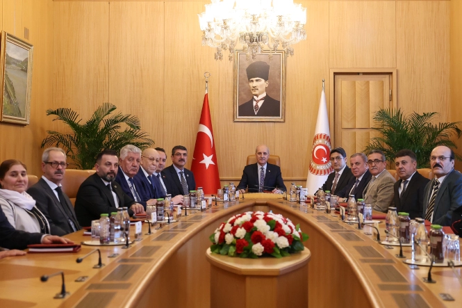 TBMM Başkanı Kurtulmuş’tan Ezidi heyetine: Terörsüz Türkiye başarıya ulaşacak