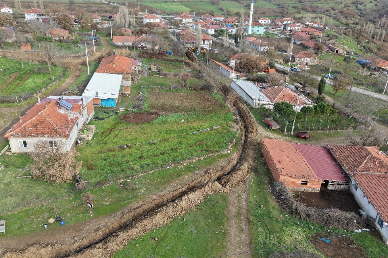Manisa Kırkağaç'ta 85 yıllık altyapı çilesi sona eriyor