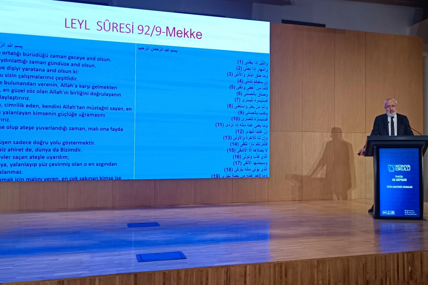 Konya Okulu'nda ilim konuşuldu