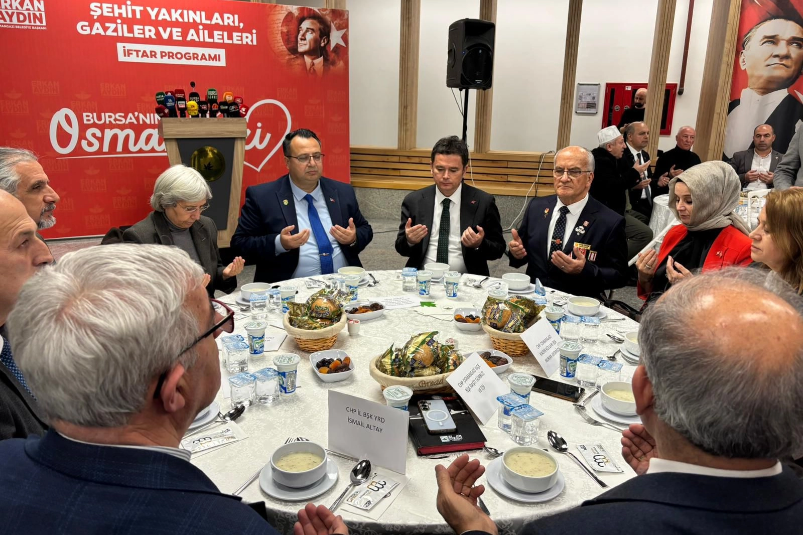 Bursa Osmangazi'den şehit ve gazi aileleri için anlamlı iftar