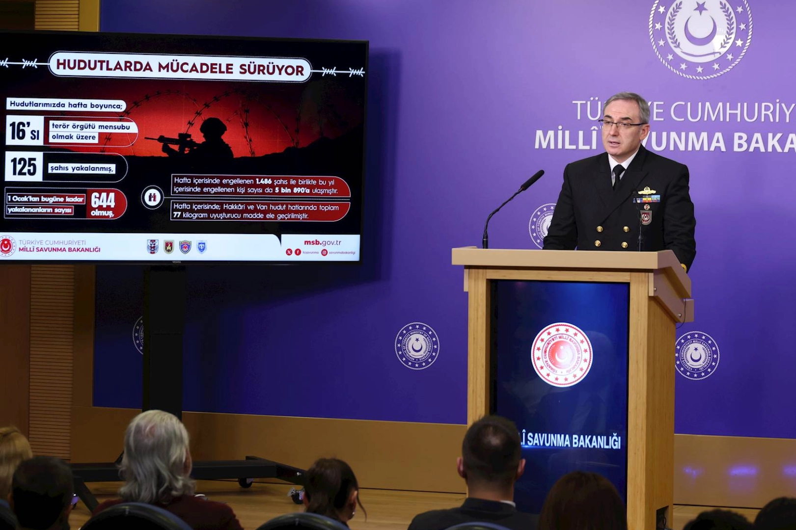 MSB'de son 1 hafta: 5 terörist teslim oldu, hudutlarda 125 kişi yakalandı