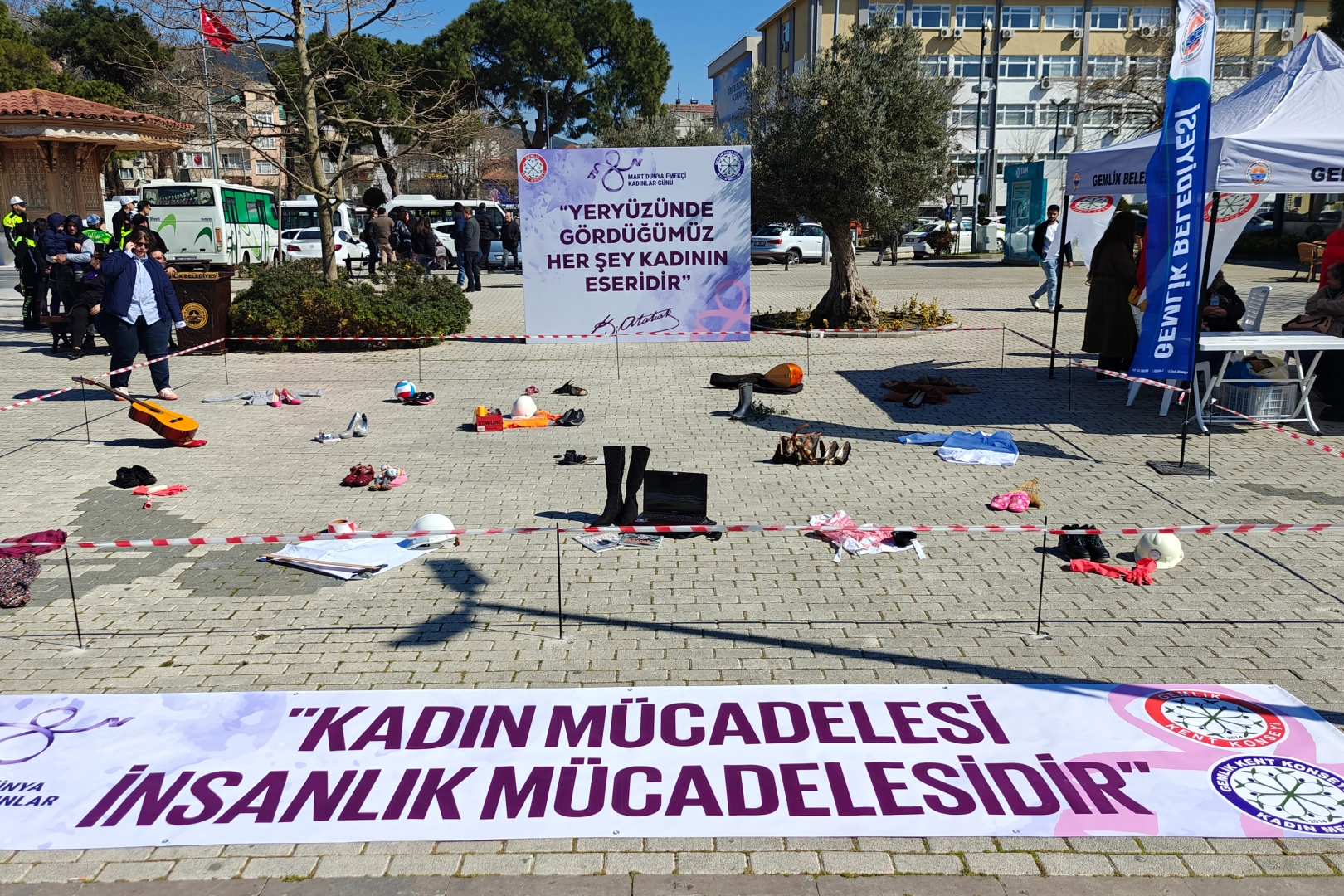 Bursa Gemlik’te kadınların mücadelesine güçlü destek