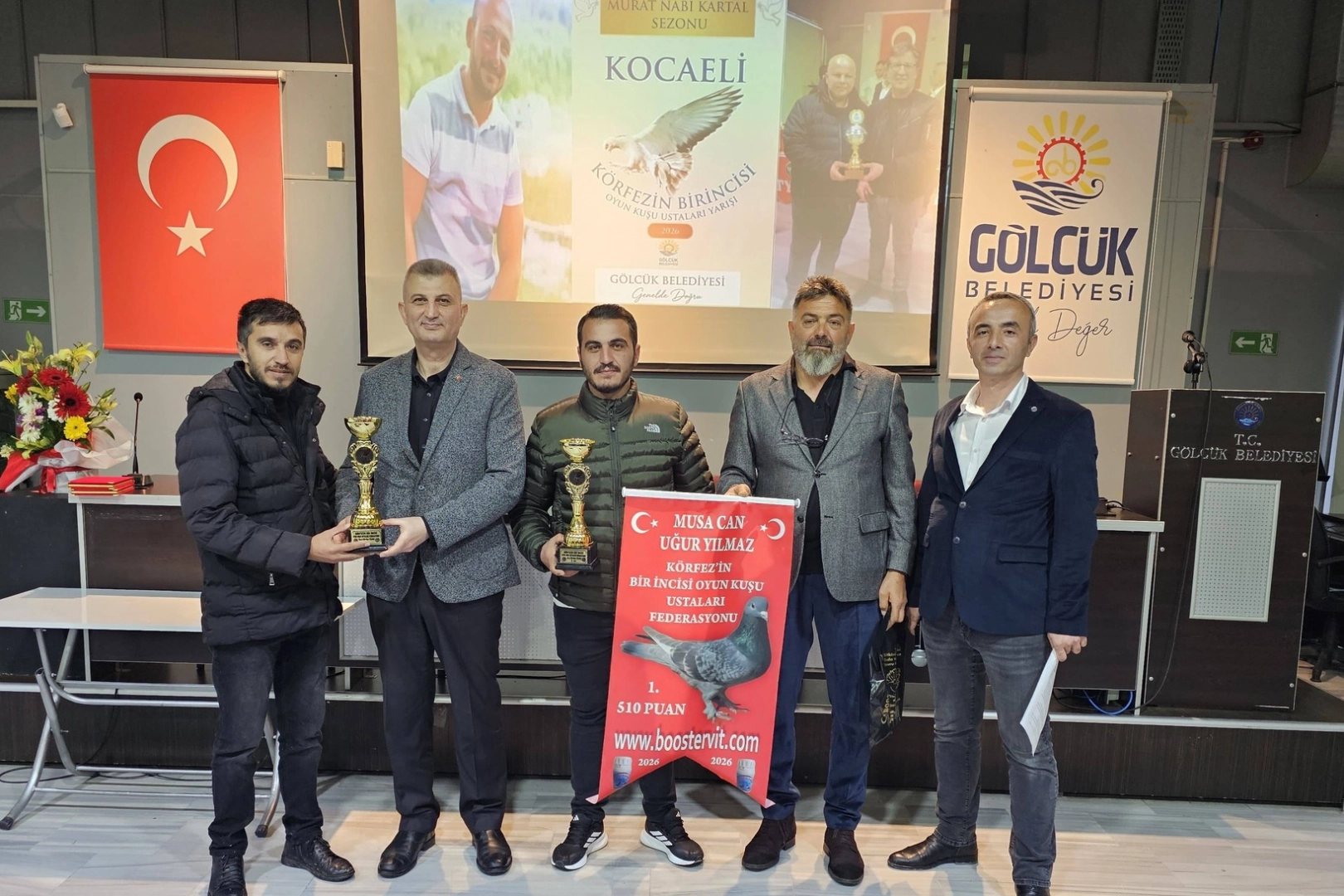 En iyi oyun kuşları Gölcük’te ödüllendirildi