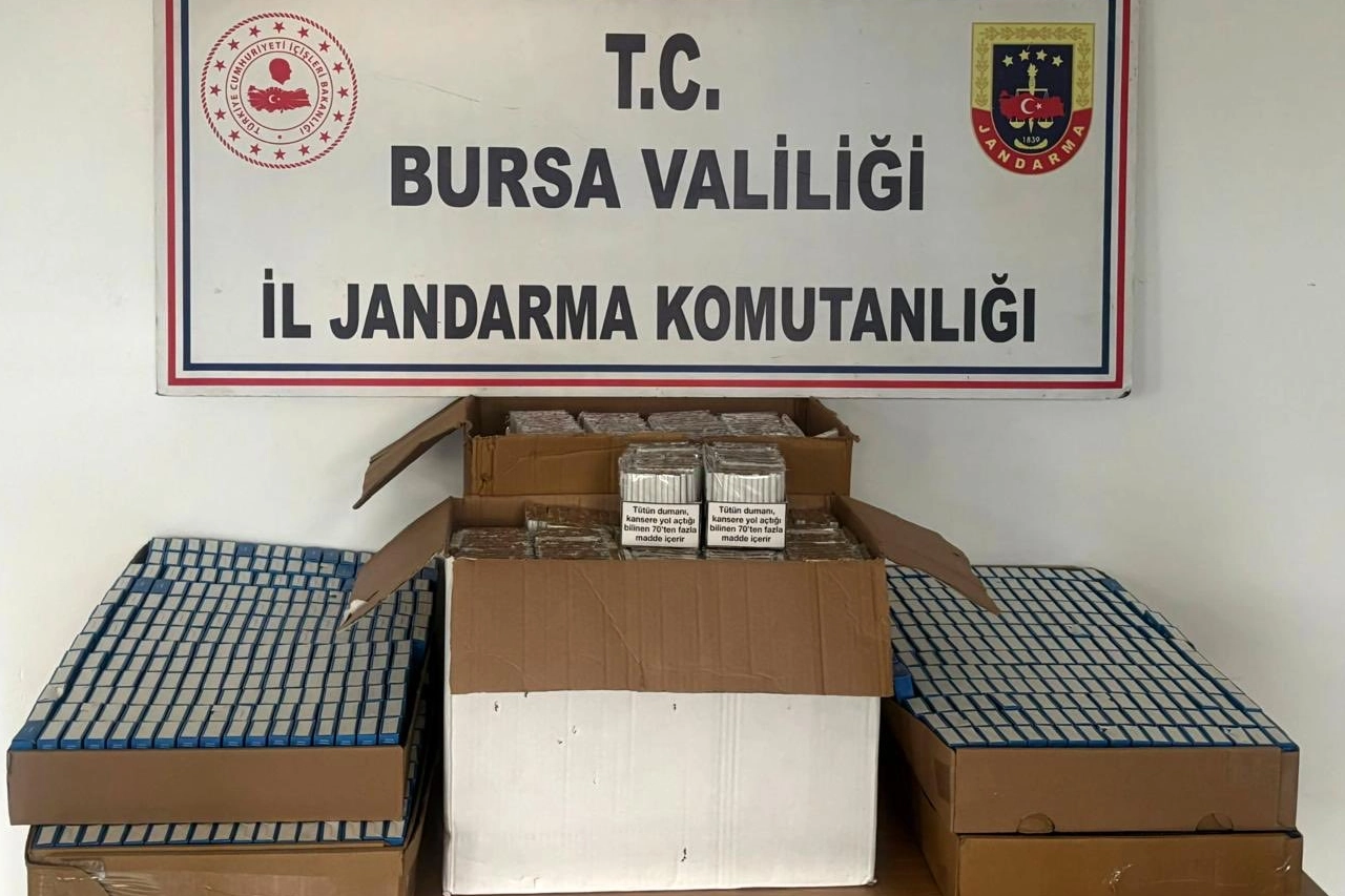 Bursa'da kaçak sigara operasyonu