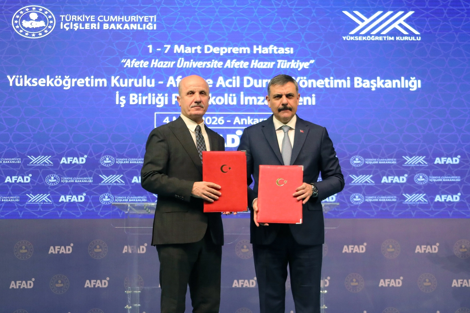 YÖK ve AFAD’dan 'Afete Hazır Üniversite' protokolü