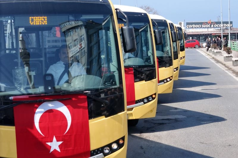 Zonguldak’ta toplu ulaşım için yeni halk otobüsleri hizmete girdi