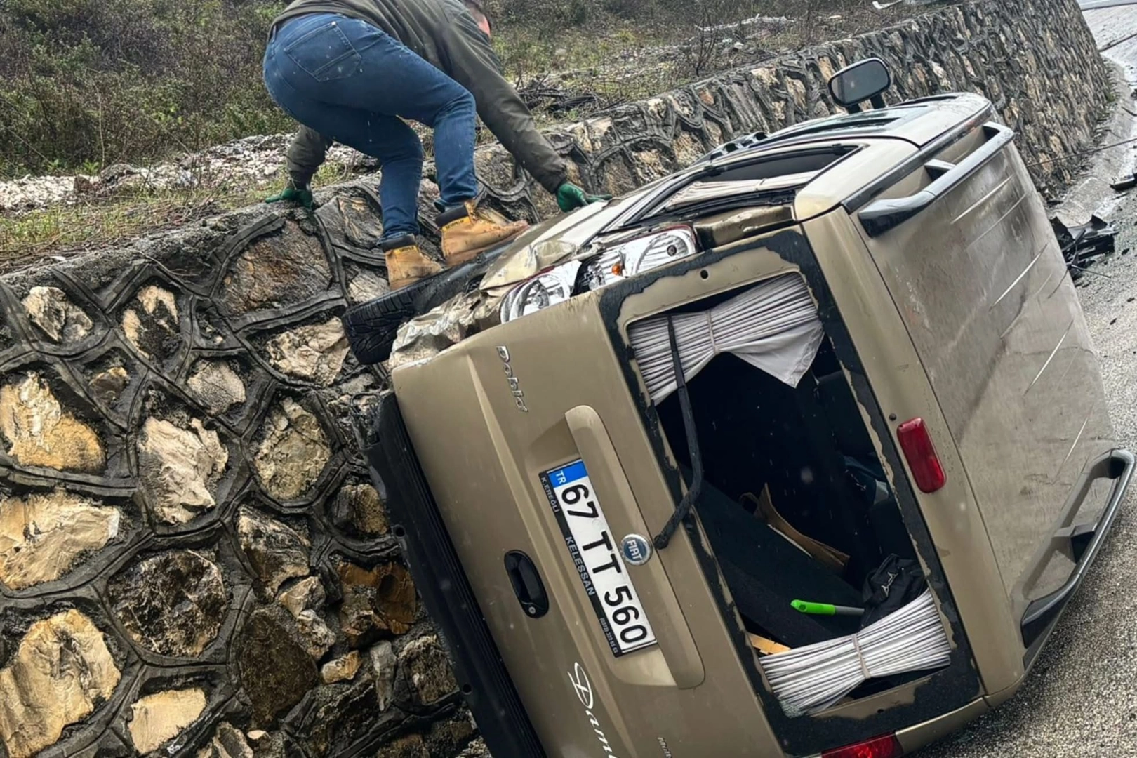Düzce Akçakoca'da trafik kazası: 1 yaralı