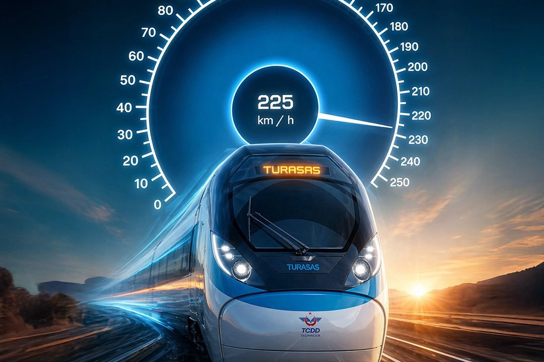 Yerli Hızlı Tren testte 225 km/s hıza ulaştı