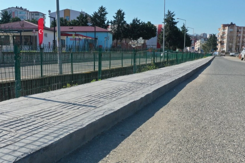 Ordu'da yaya güvenliği için kapsamlı kaldırım çalışması