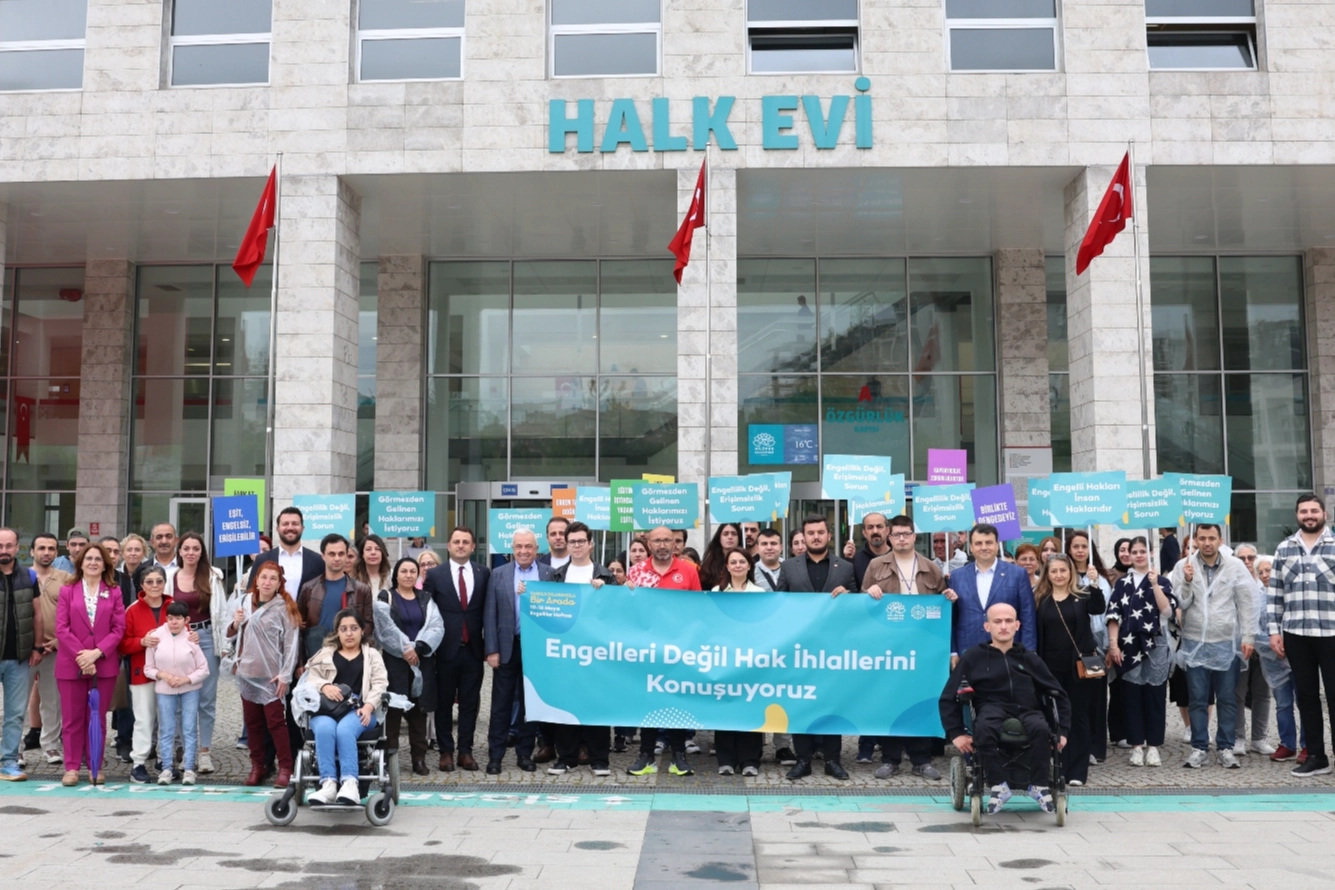 Bursa Nilüfer’de sloganlar engelleri aşmak için yükseldi