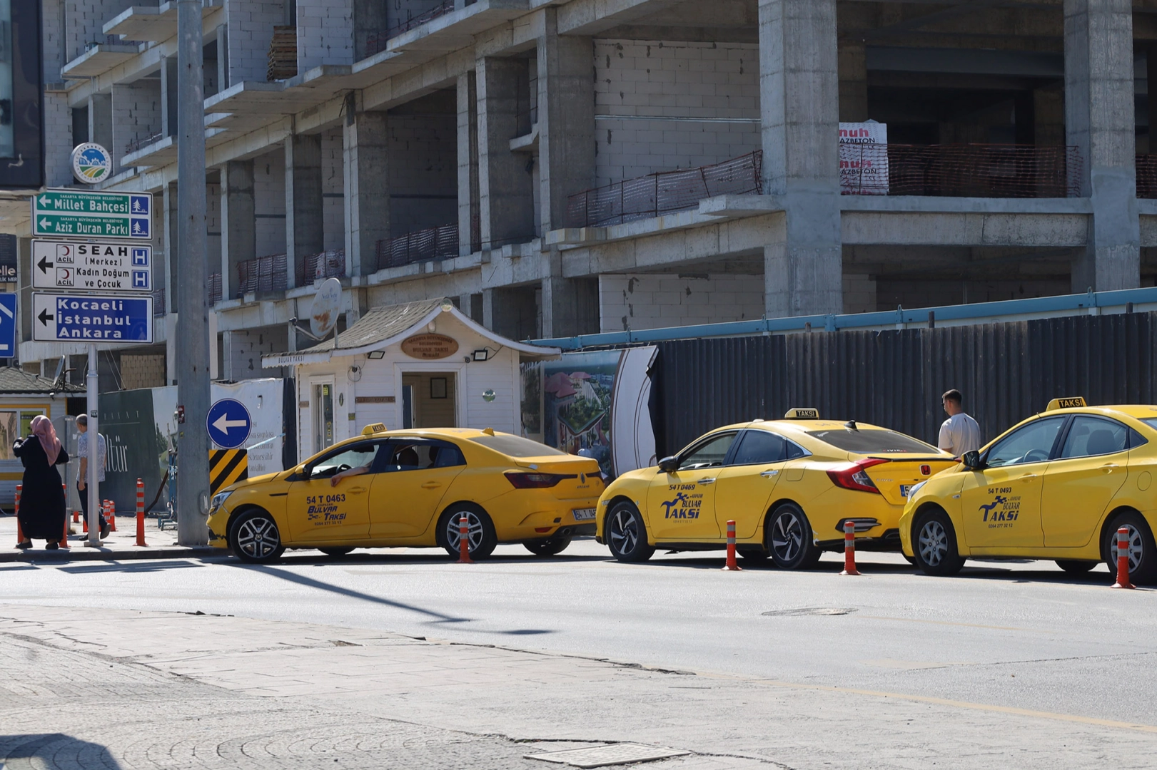 Sakarya'da taksi durakları tek tıkla görülebilecek
