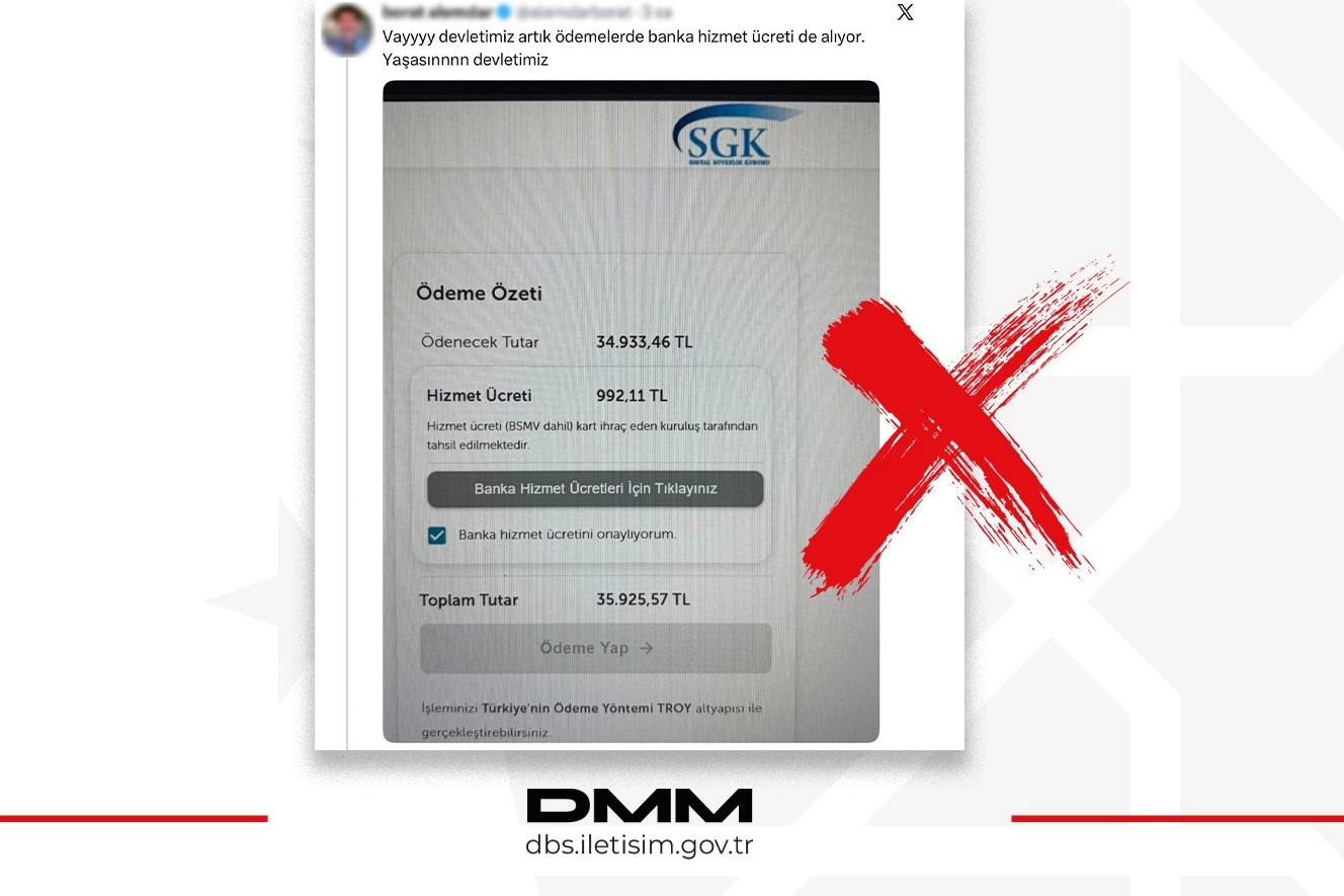 SGK ödemelerinde “banka ücreti alınıyor” iddiası asılsız!