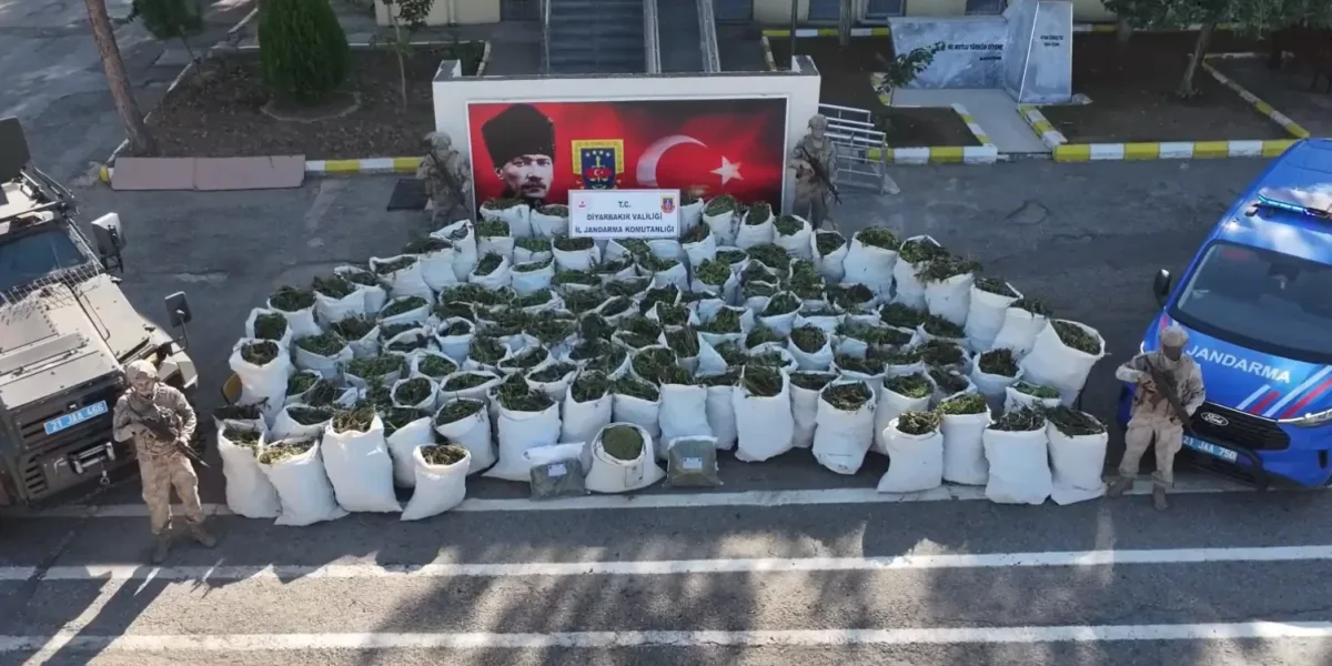 Diyarbakır’da 2 ton 200 kilo esrar ele geçirildi