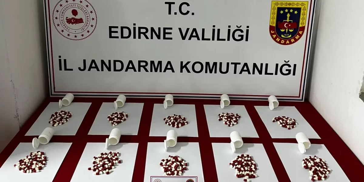 Uzunköprü'de 568 adet sentetik hap ele geçirildi