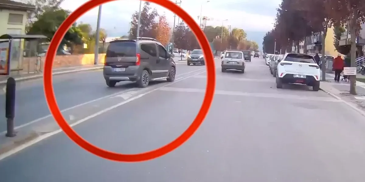 Düzce'de trafik güvenliğini tehlikeye attı